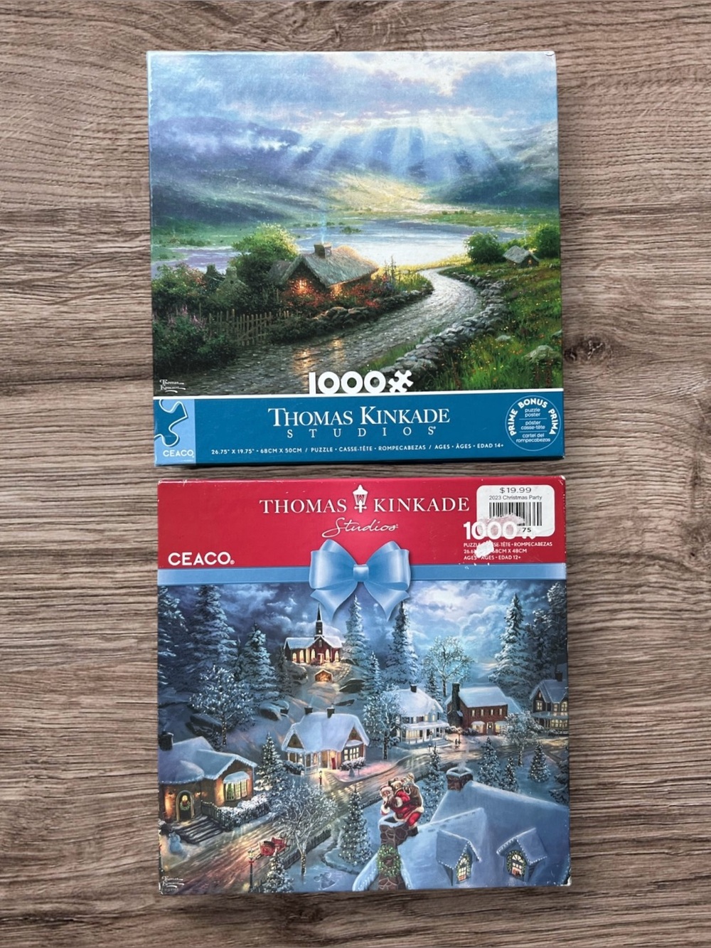 Thomas Kinkade Studios Puzzles 1000 Pieces Set of 2